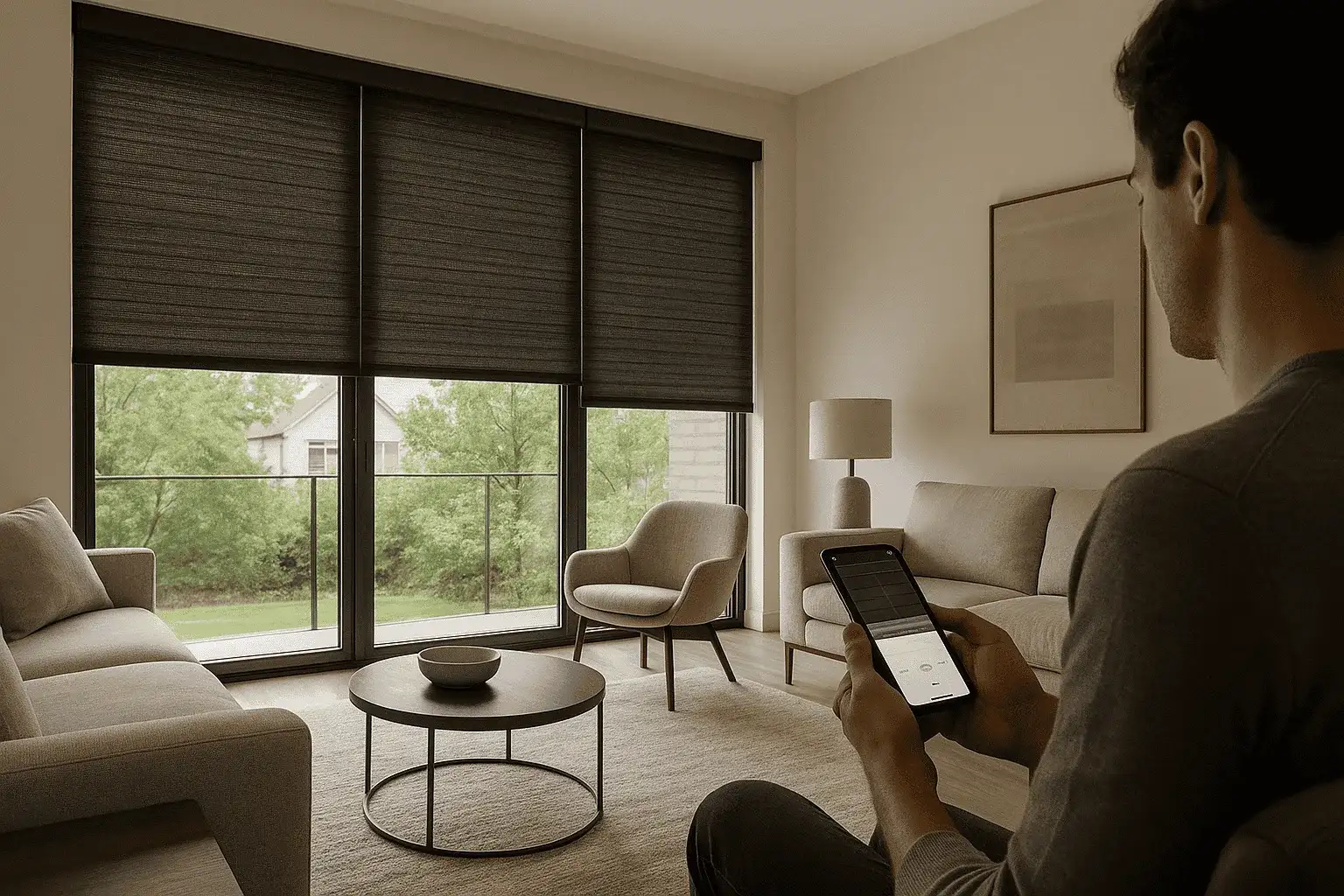 Motorized blinds by Convenient Blinds